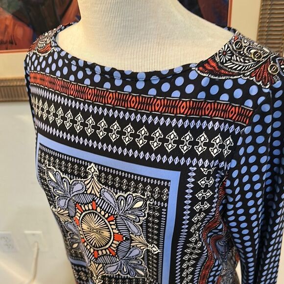 Charter Club Multi- Patterned Women's Top Size LP - Picture 4 of 13